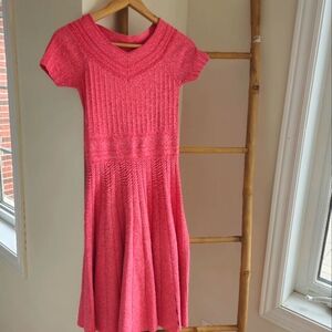 Coral Knit Dress